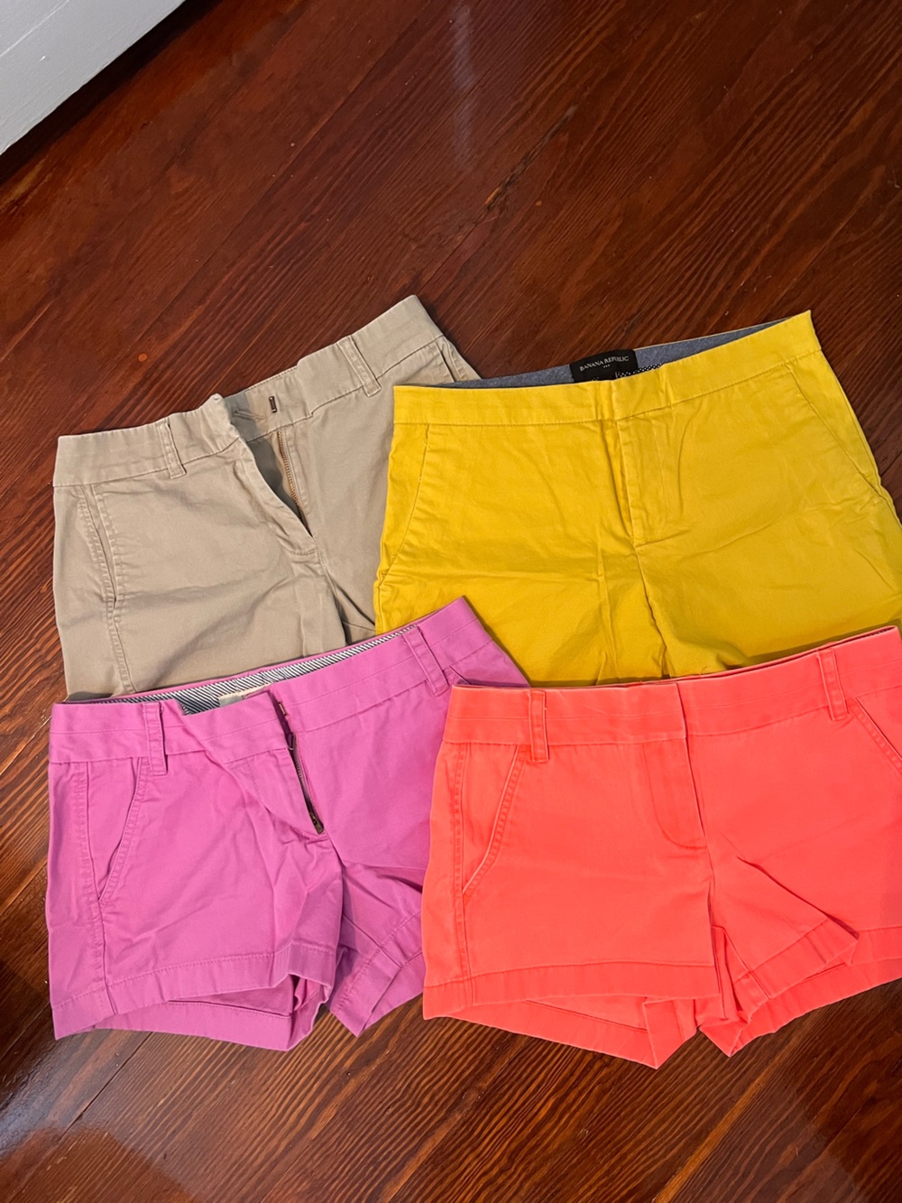J. Crew Women’s Cotton Shorts - Pink, Yellow, Coral, Tan